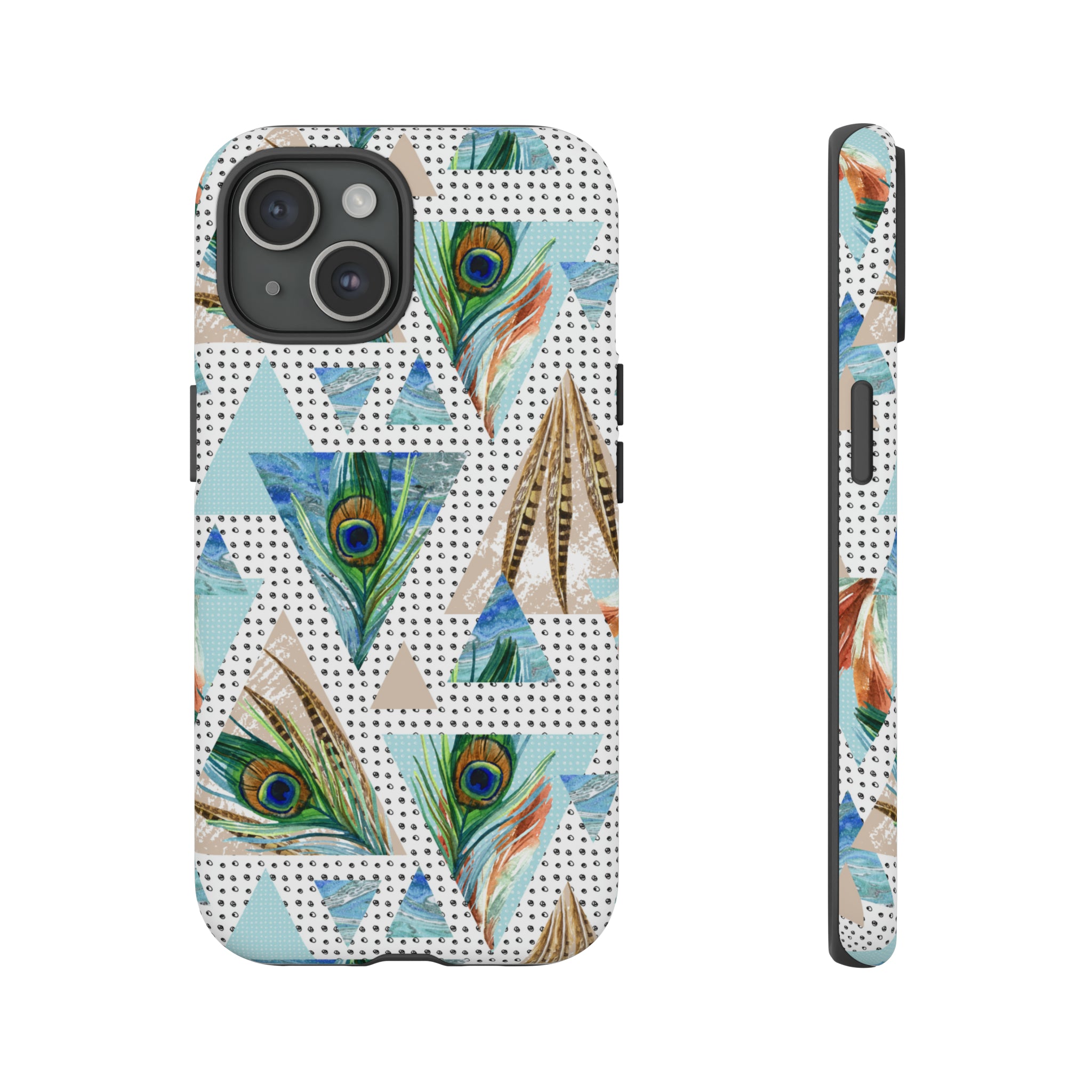 Peacock Feathers - Protective Phone Case