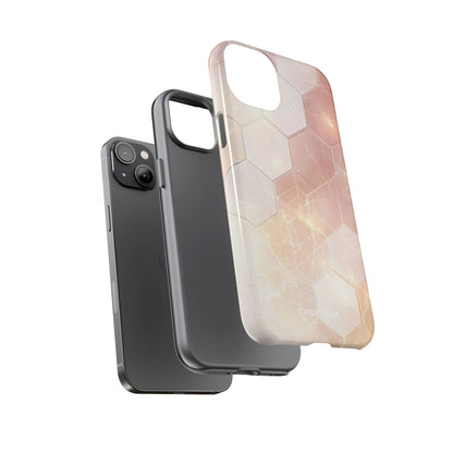 Honeycomb Glow iPhone 14 Plus Case - Tough