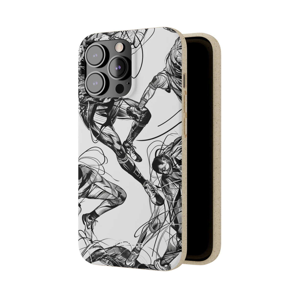 Dynamic Athletic Surrealism | Biodegradable Phone Case