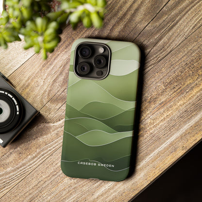 Gradient Emerald Drift iPhone 15 - Tough Phone Case