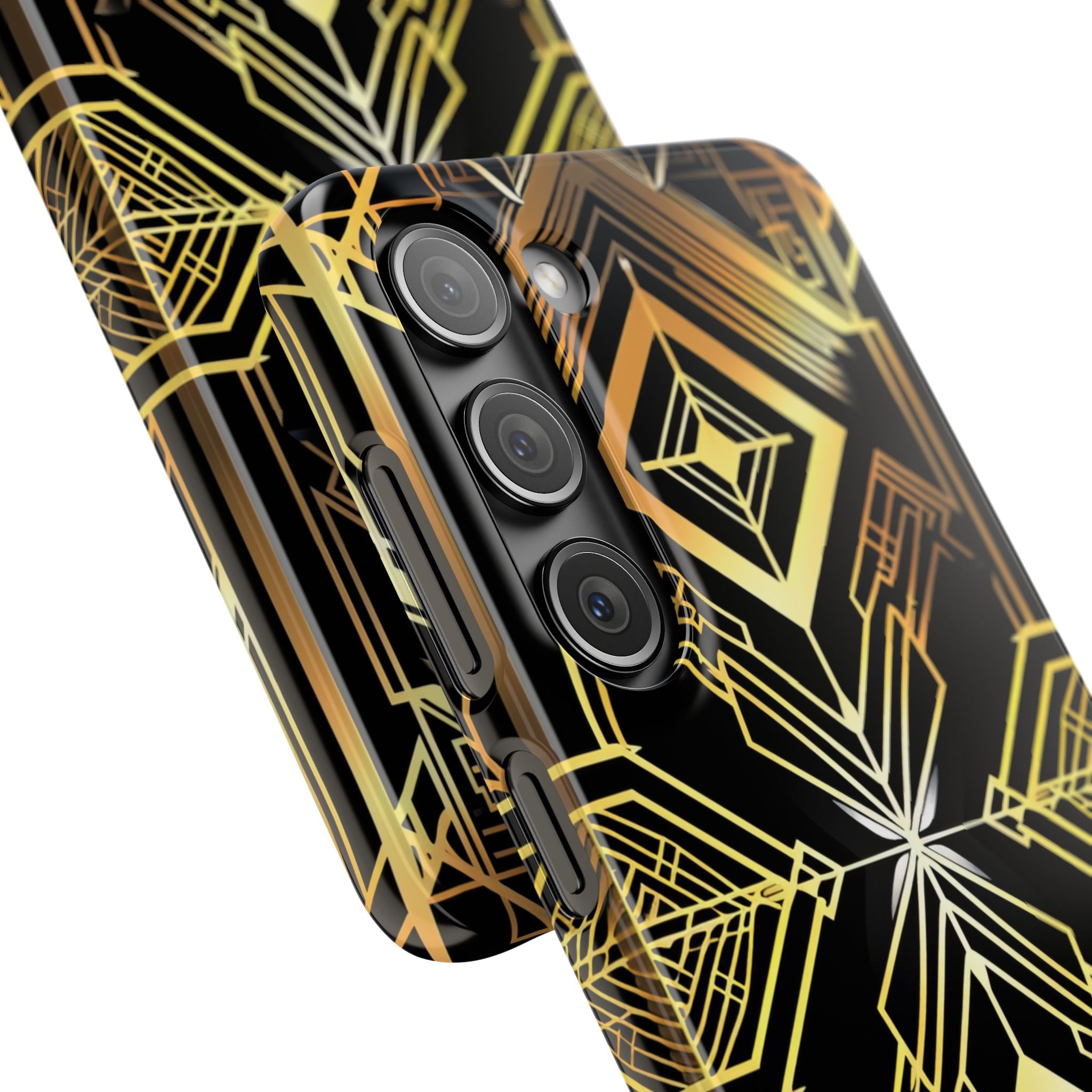 Golden Geometric Opulence Samsung S23 - Slim Phone Case