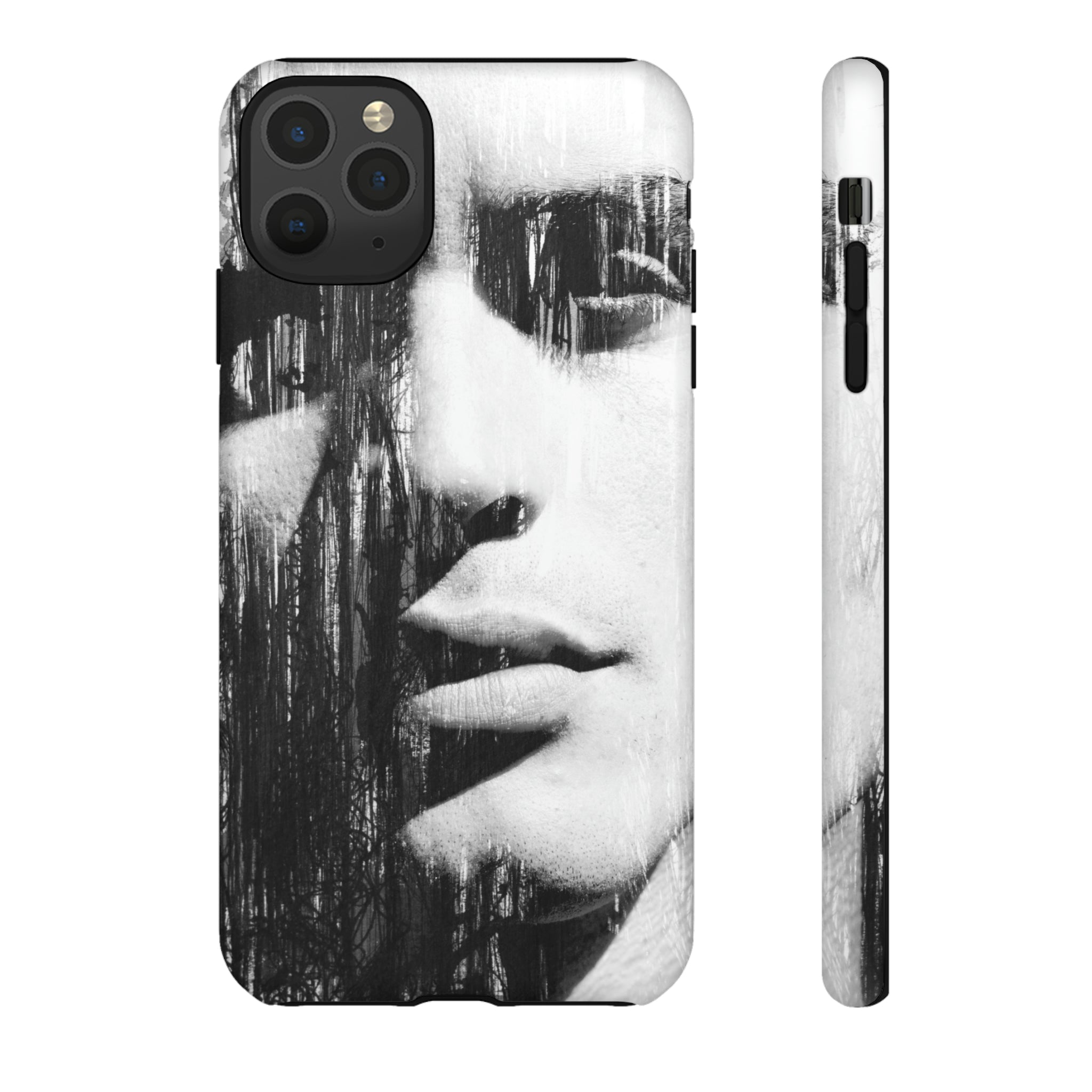 Black & White Pop Art - Protective Phone Case