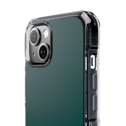 Deep Jungle Green - Clear Impact Case for iPhone