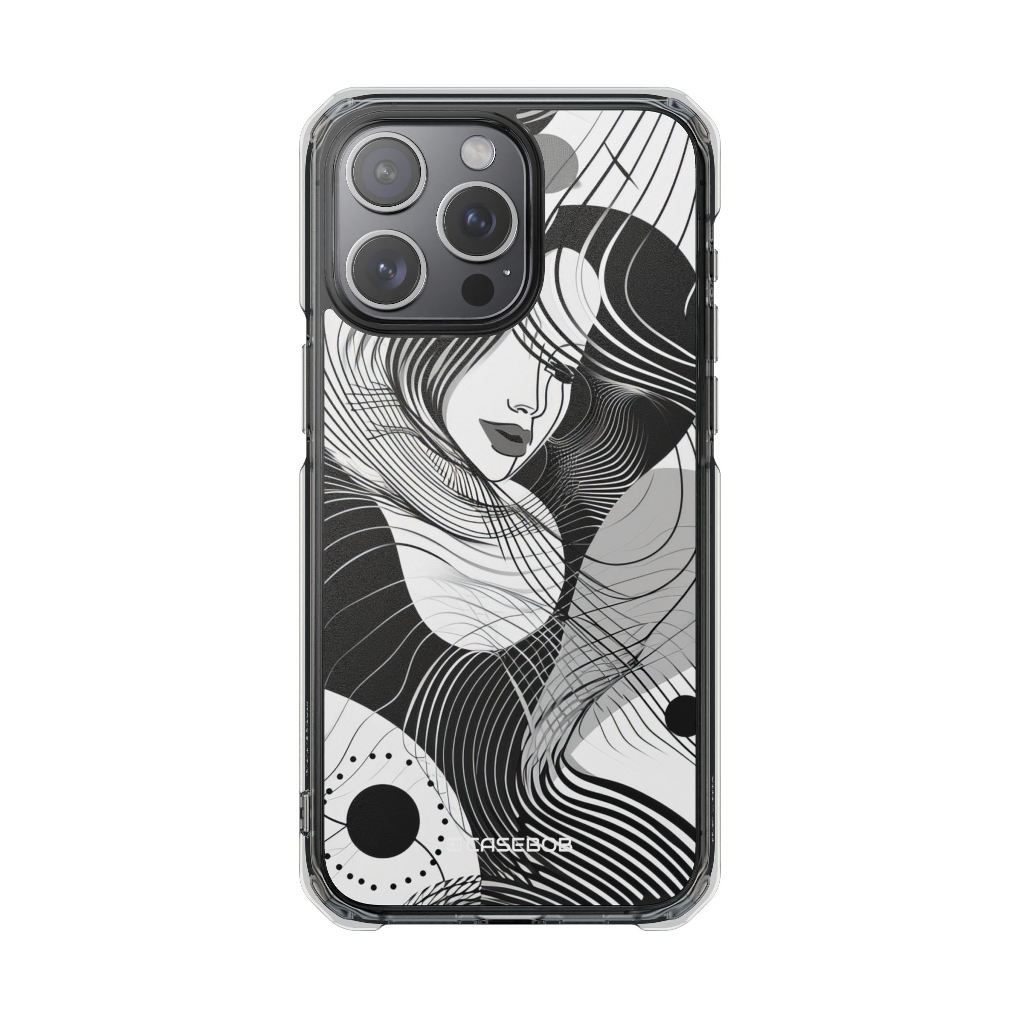 Fluid Noir Rhythm - Phone Case for iPhone