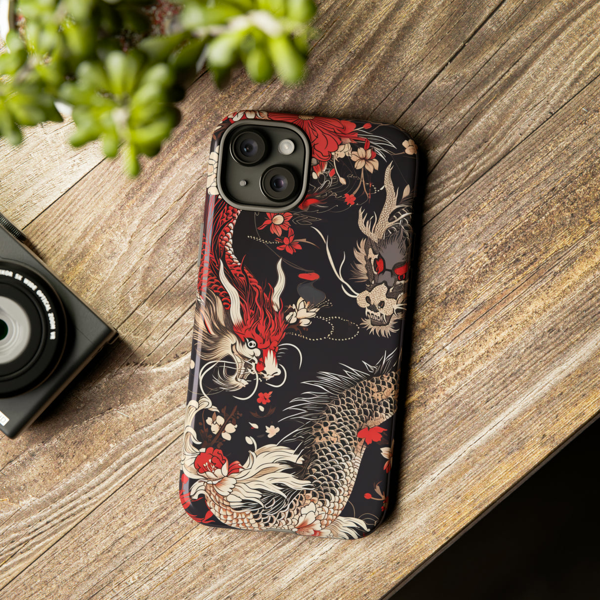 Oni Demons & Sacred Symbols - Protective Phone Case