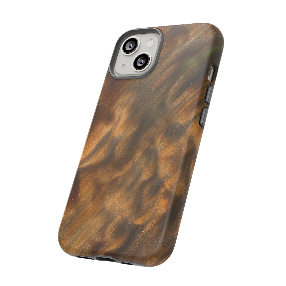 Gold Sand Ink Art iPhone Case (Protective) Phone Case