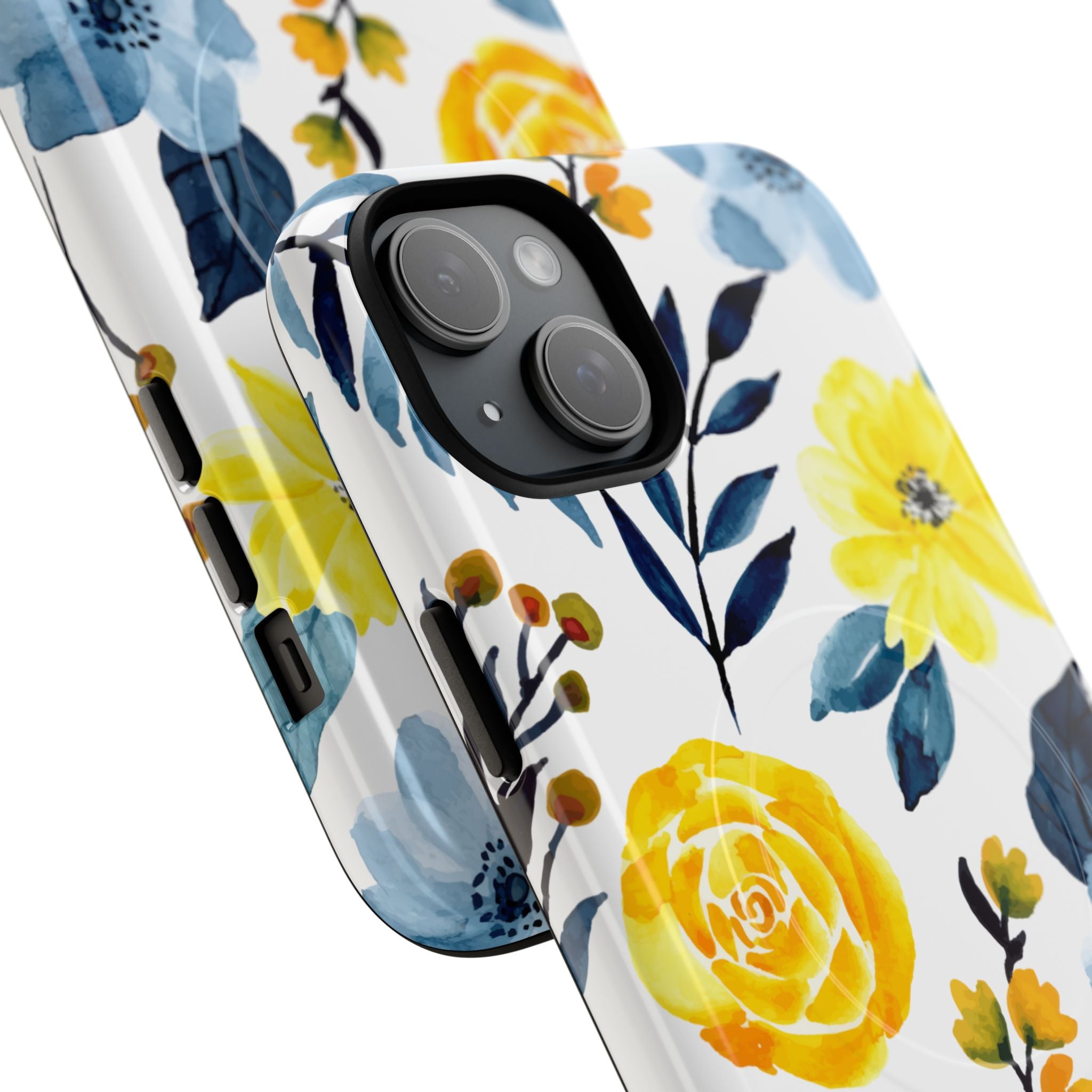 Golden Bloom iPhone 15 Plus Case - Tough+