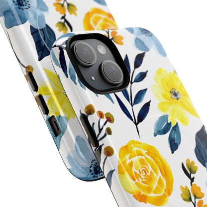 Golden Bloom iPhone 15 Plus Case - Tough+