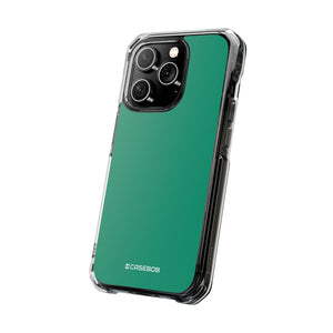 Emerald Green Shade | Phone Case for iPhone (Clear Impact Case - Magnetic)