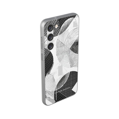 Geometric Monochrome Flow Samsung S23 - Flexi Phone Case