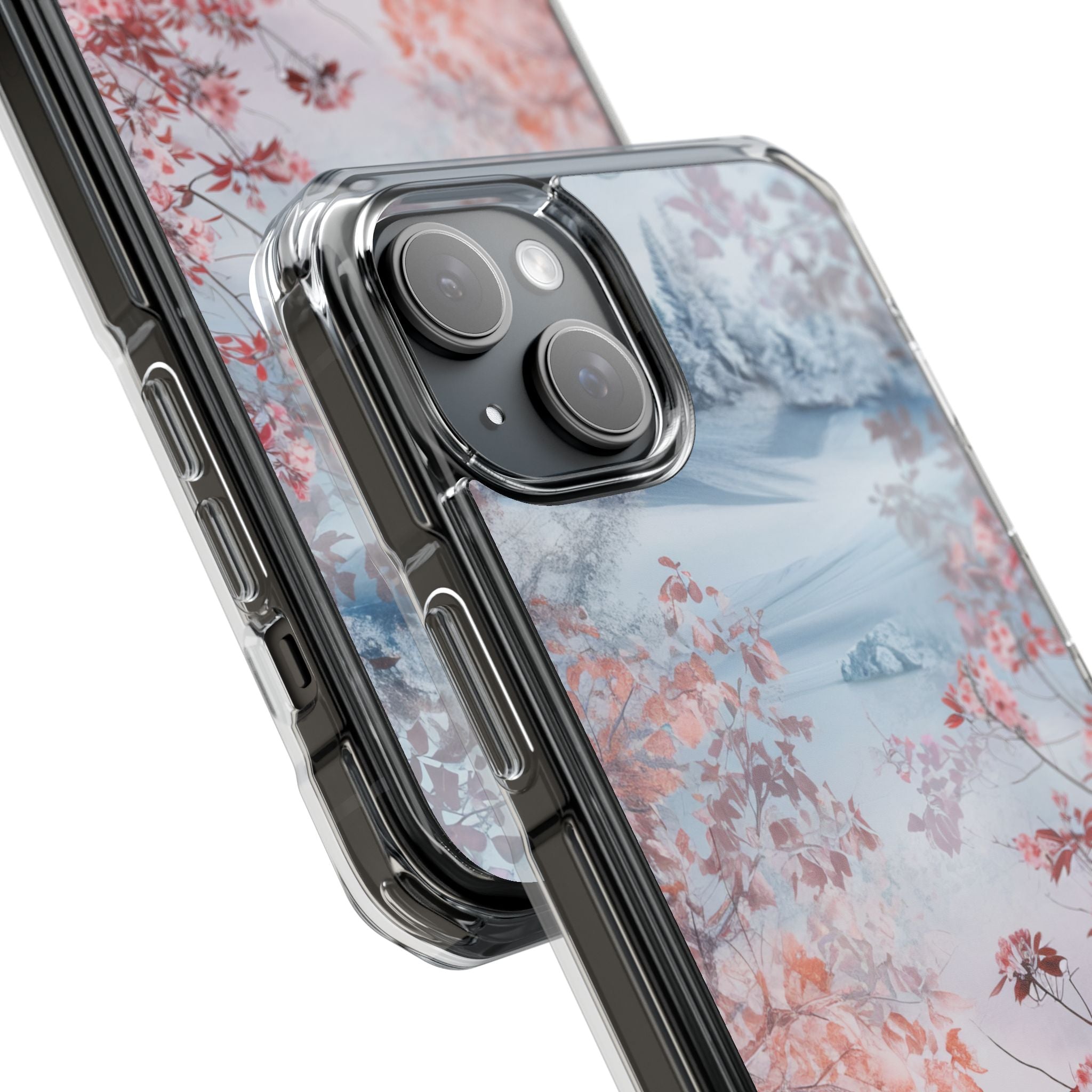 Floral Serenity Case - Clear Impact iPhone 15 Phone Case