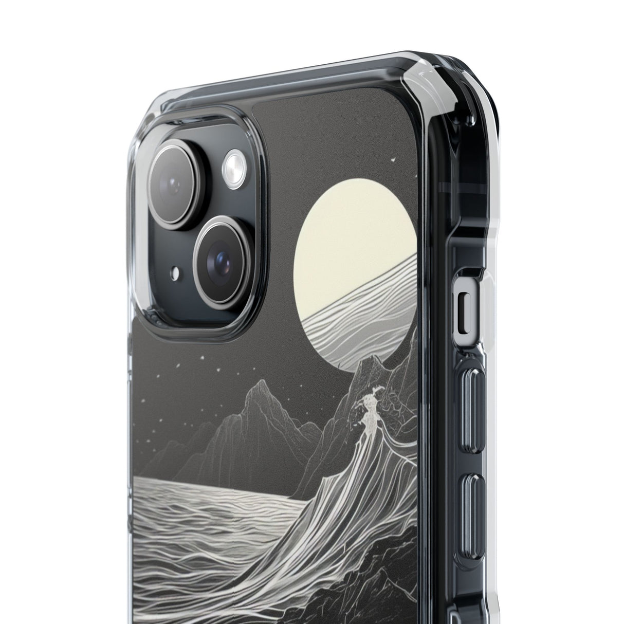 Moonlit Serenity – Handyhülle für iPhone (Clear Impact – Magnetisch)