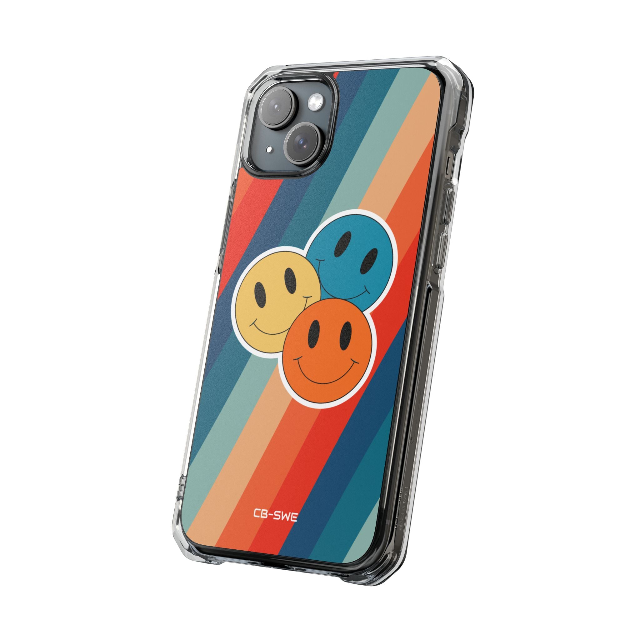 Retro Smiley Harmony iPhone Case - Impact