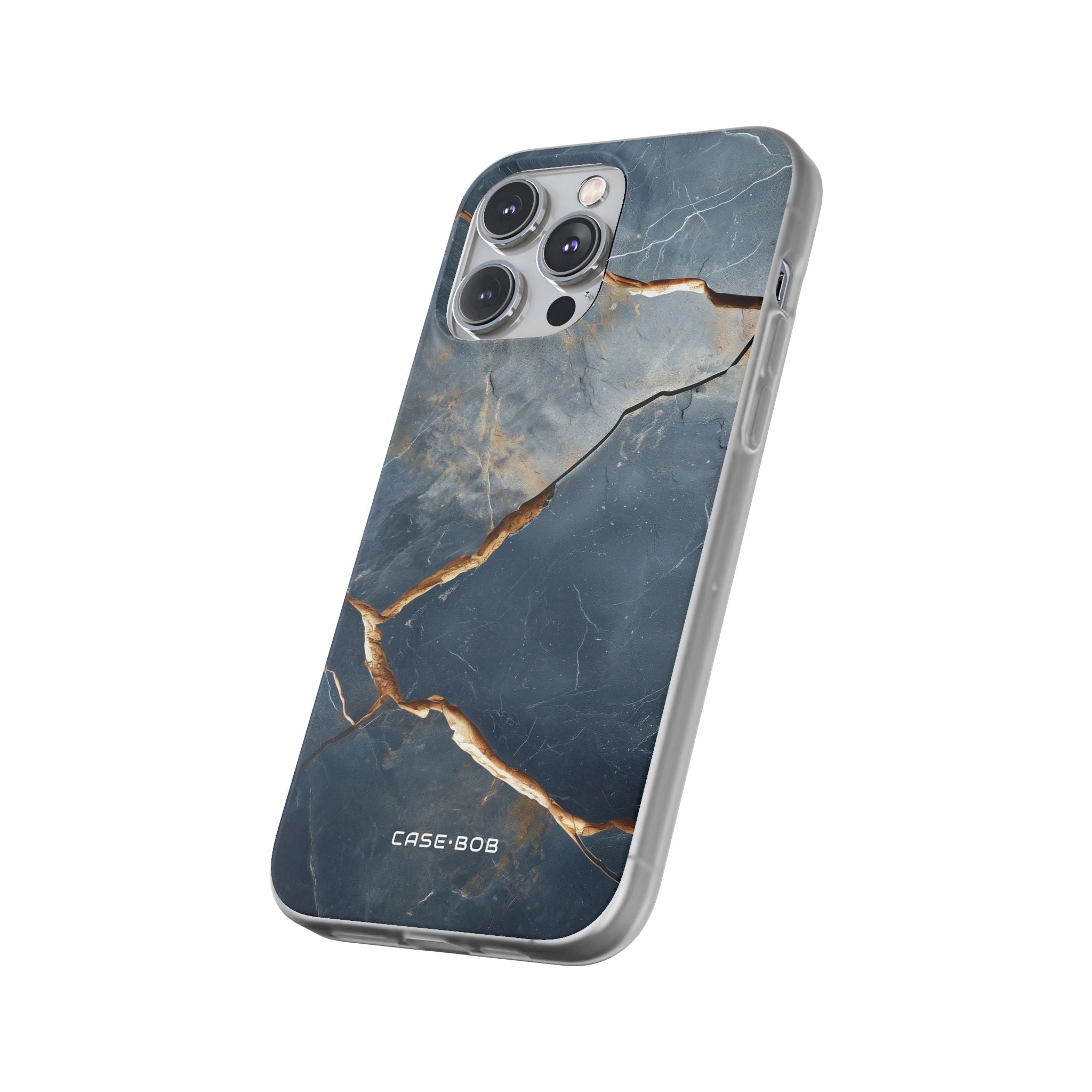 Jagged Vein Navy iPhone 14 Pro Max Case - Soft