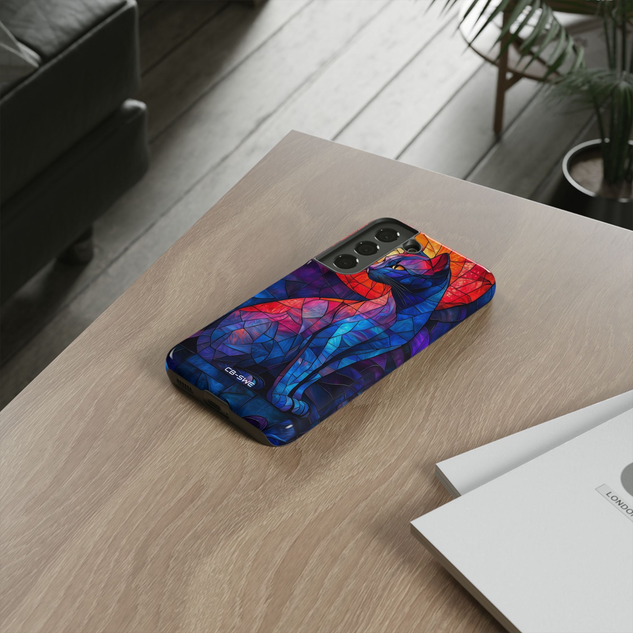 Cat Silhouettes Glow - Samsung Case