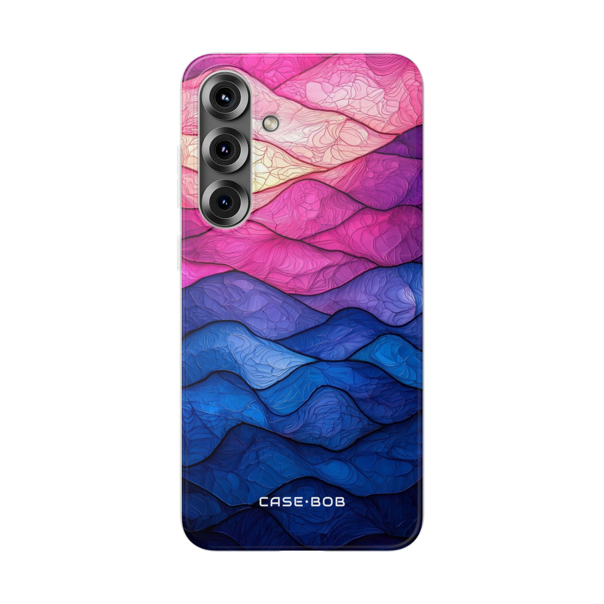 Wavy Veins Purple Samsung S25 Plus Case - Soft