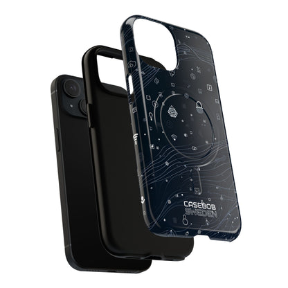 Digitale golfvormen verbinding iPhone 15 - Tough+