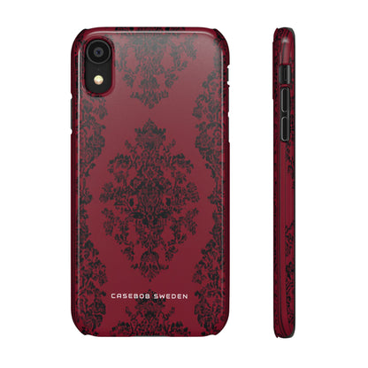 Gothic Crimson Elegance  iPhone X - Slim Phone Case