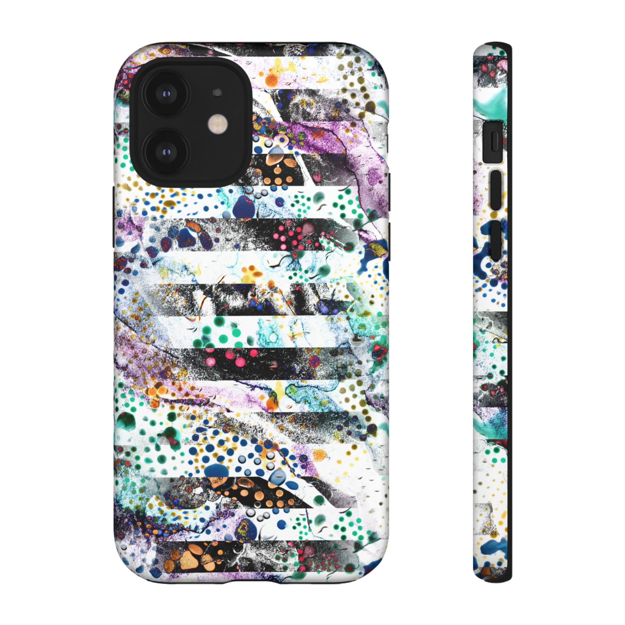 Abstract Green Purple - Protective Phone Case