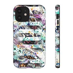 Abstract Green Purple - Protective Phone Case