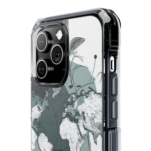 Botanical Cartography - Phone Case for iPhone (Clear Impact - Magnetic)