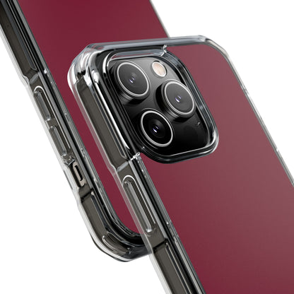 Claret Red - Clear Impact Case for iPhone