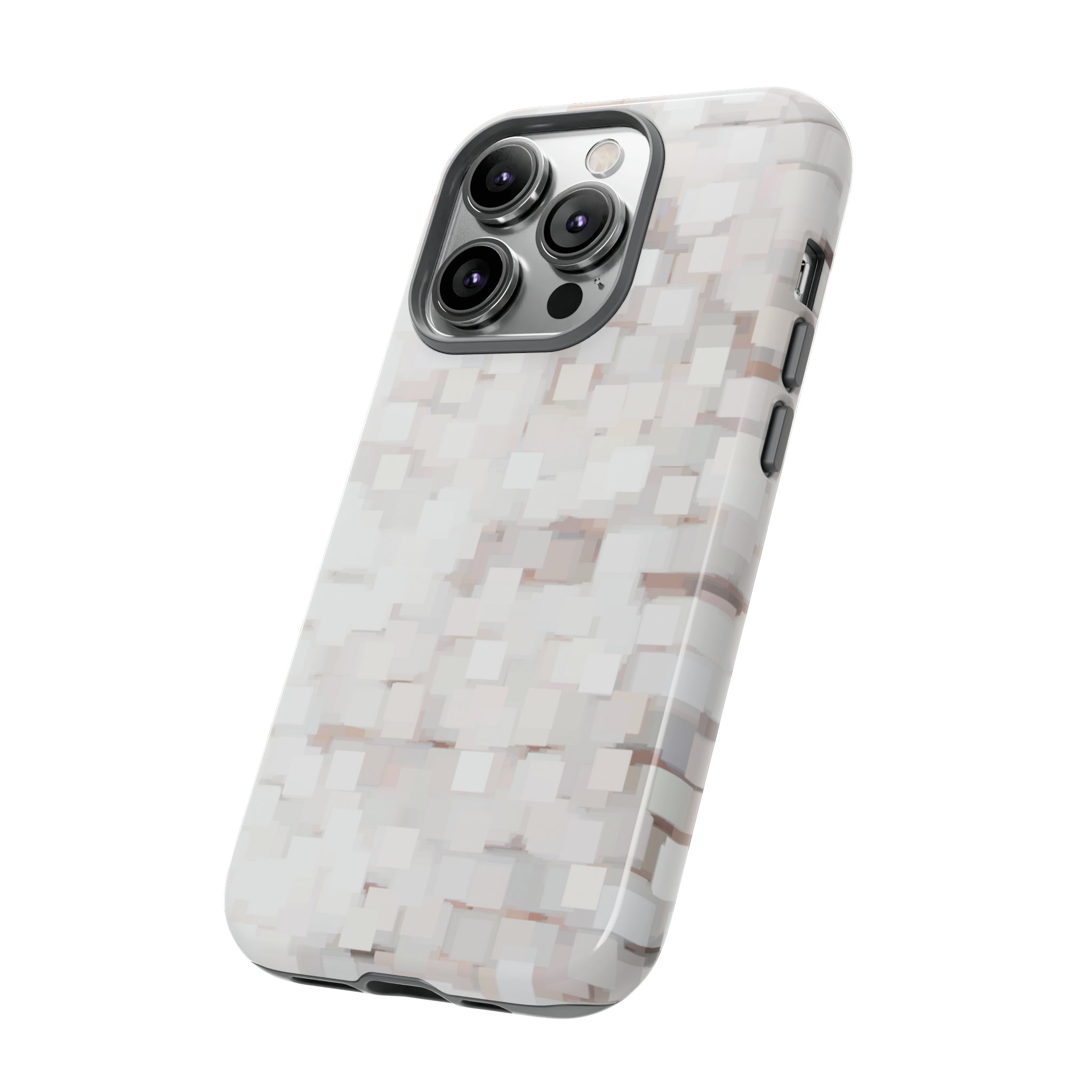 White Abstract Background - Protective Phone Case