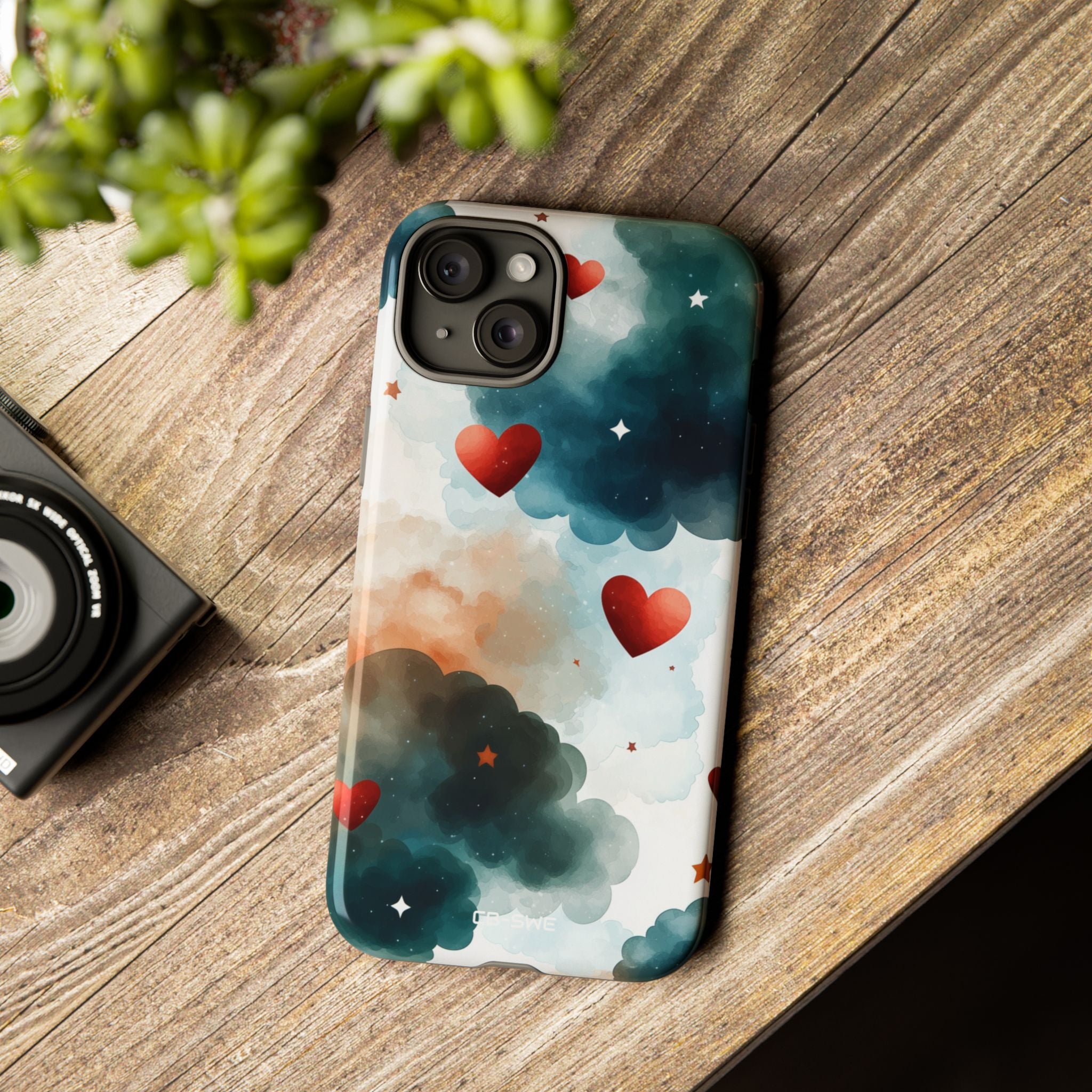 Floating Hearts Dance - iPhone Case