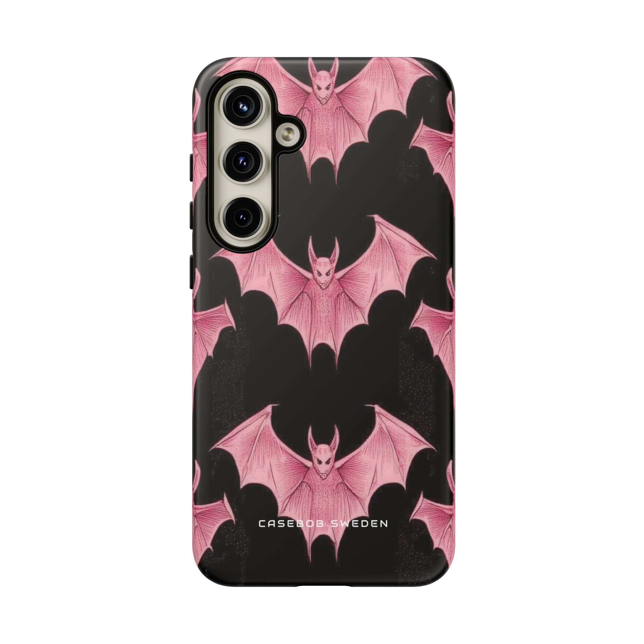 Gothic Pink Bats Aflame Samsung S24 - Tough Phone Case