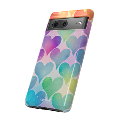 Watercolor Heart Symphony - Google Pixel Case