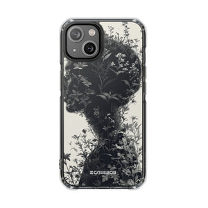 Botanical Silhouette Essence - Phone Case for iPhone (Clear Impact - Magnetic)