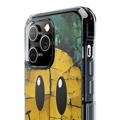 Cracked Smiley iPhone 14 Pro Max Case - Impact