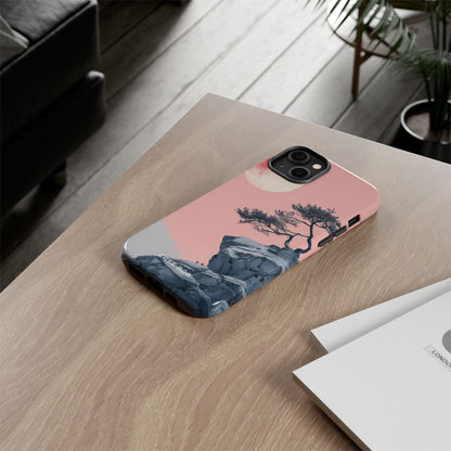 Crimson Moon Tree iPhone 14 Plus Case - Tough