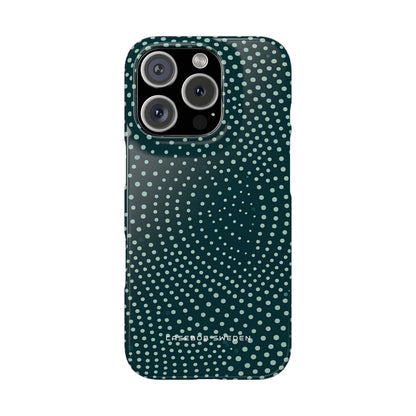 Teal Rippleflow iPhone 16 - Slim Phone Case