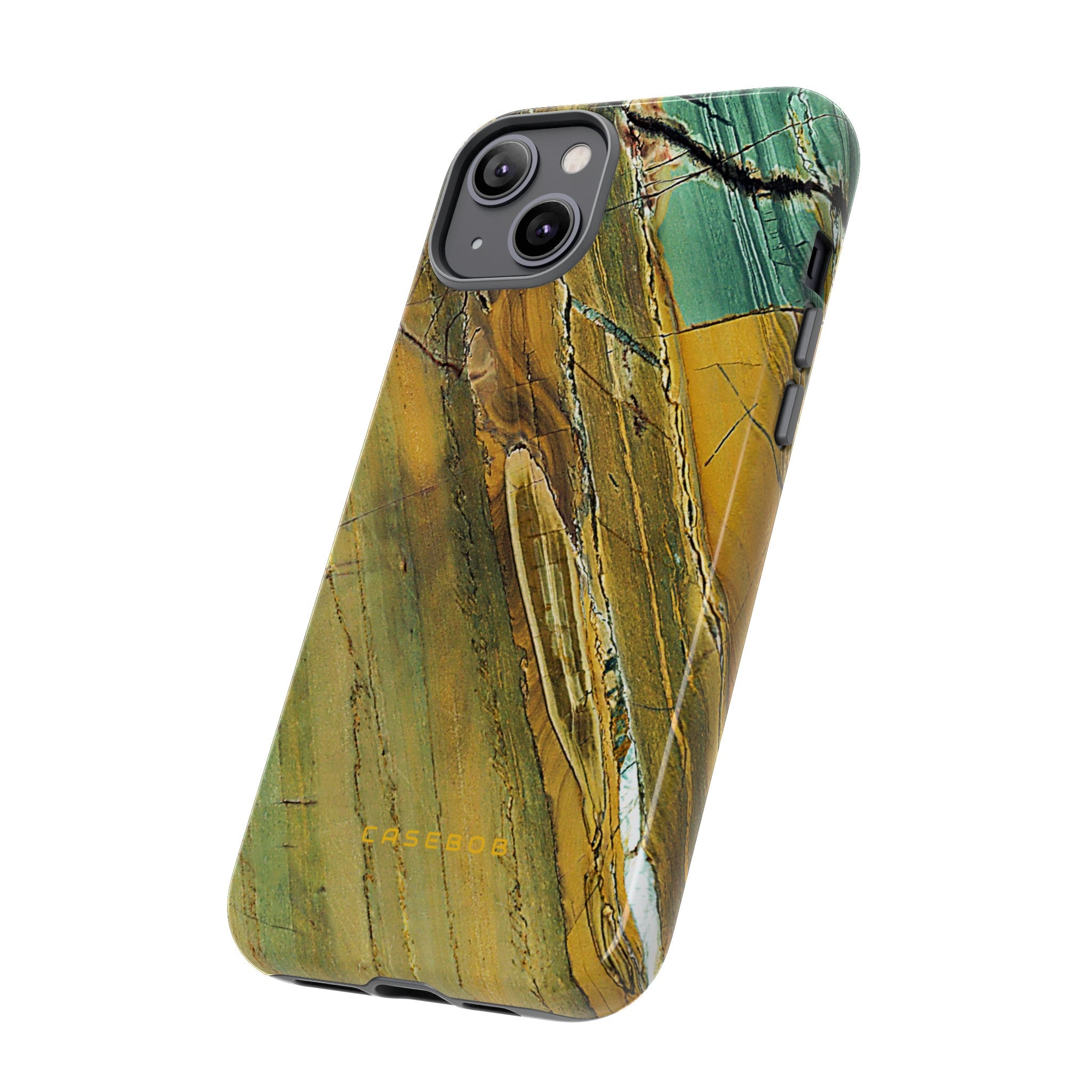 Cracked Yellow - Protective Phone Case