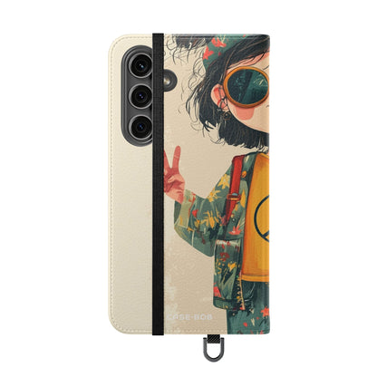 Peace Pigtails - Samsung S24 Plus Case - Wallet