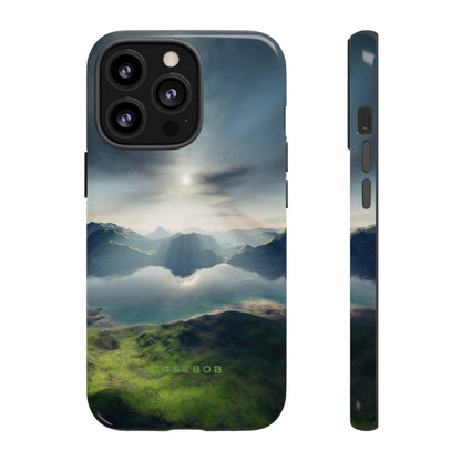 Landscape with Lake & Sun - Protective Phone Case