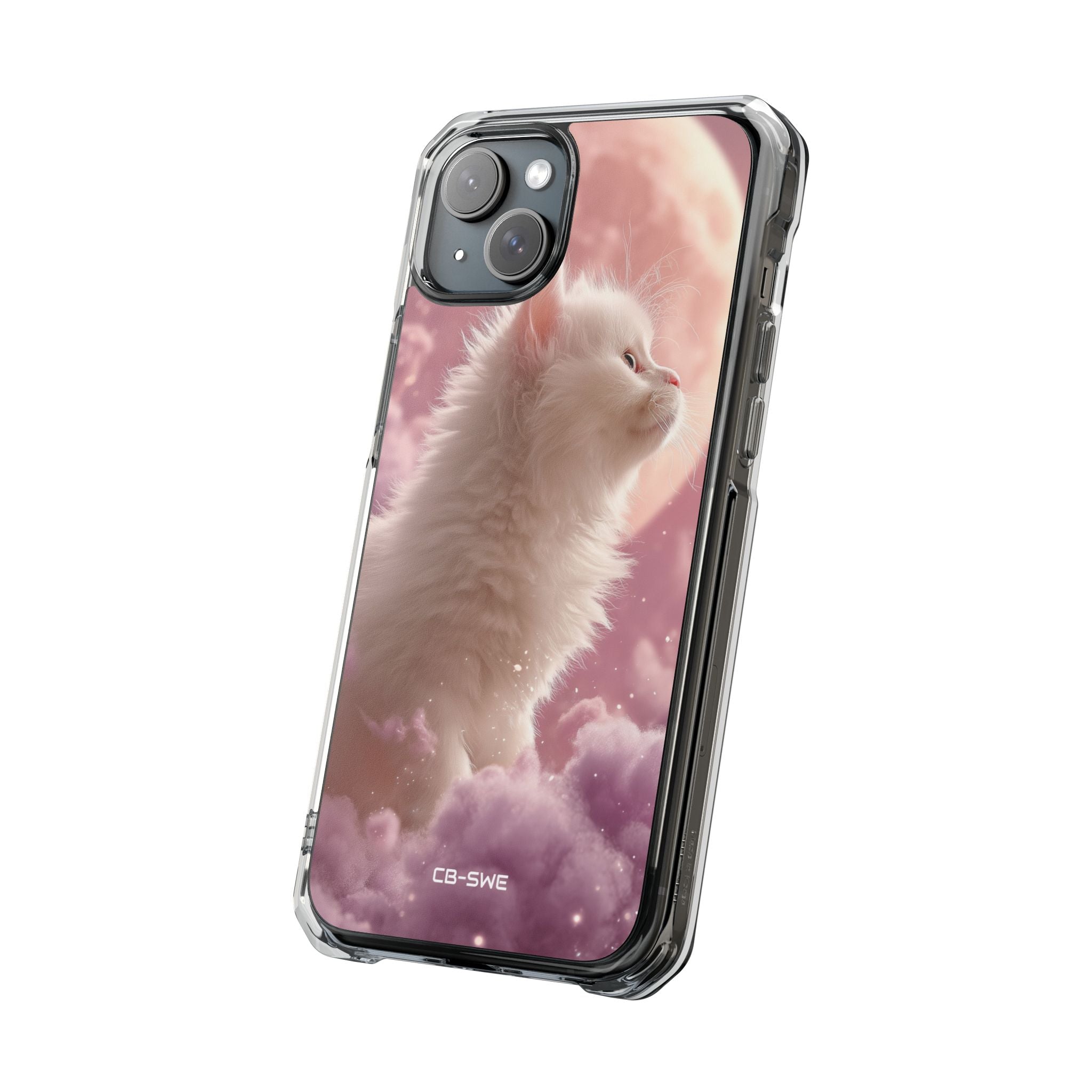 Lunar Cat Soars iPhone Case - Impact