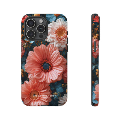 Surreal Floral Harmony iPhone 15 - Tough Phone Case