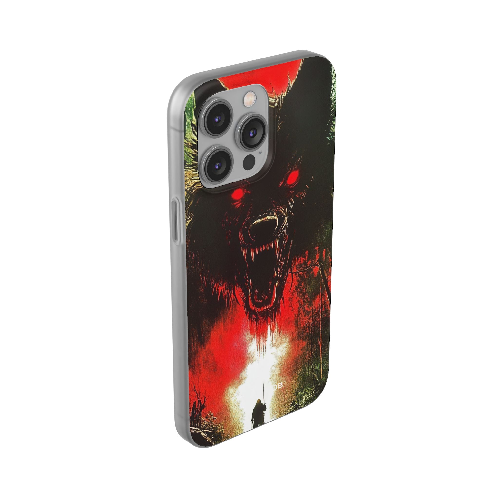 Crimson Wolf iPhone 14 Pro Max Case - Soft