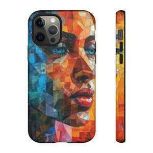 Geometric Fusion Lady - Protective Phone Case