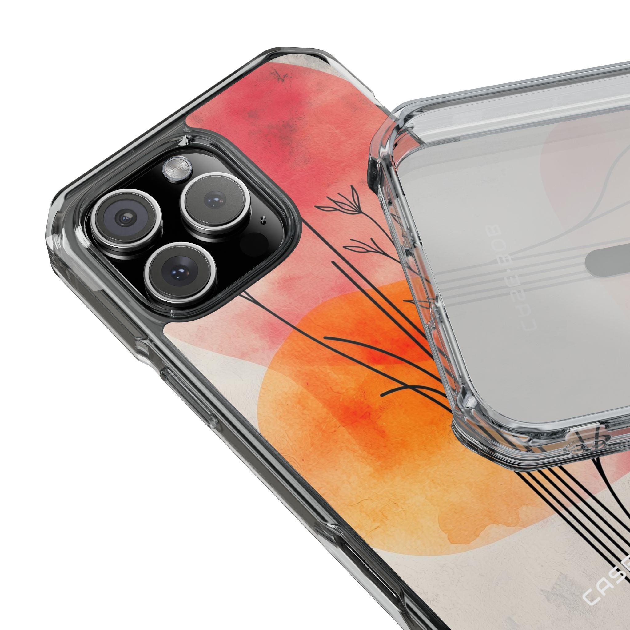 Curved Stem Sunset iPhone 16 Pro Max Case - Impact