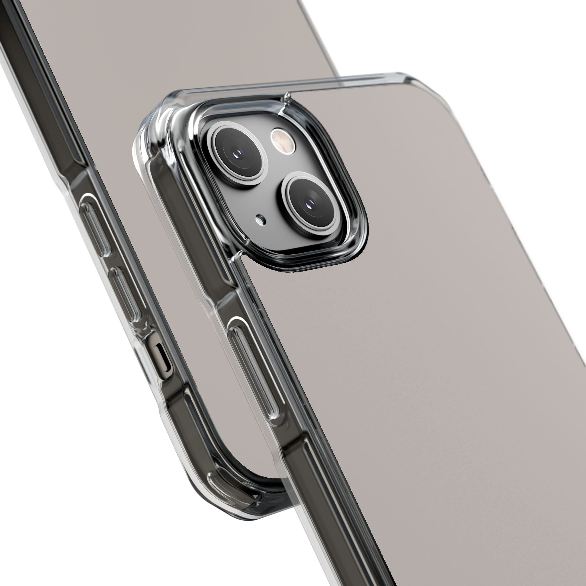 Pale Silver - Clear Impact Case for iPhone