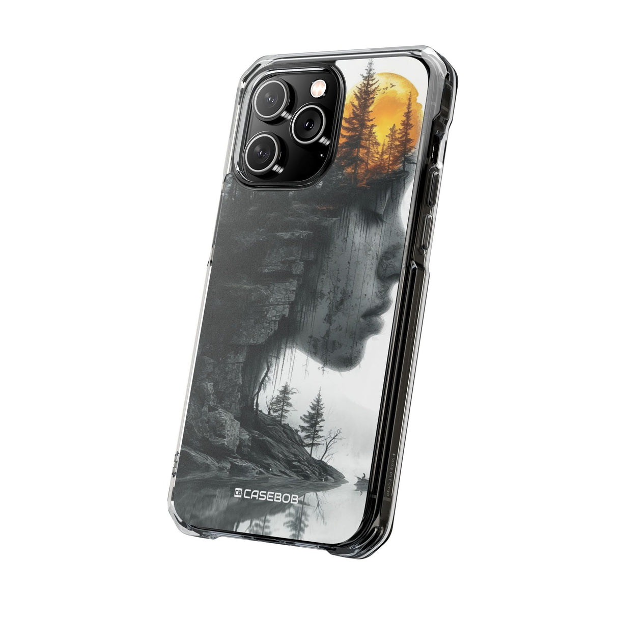 Nature's Reflection - Phone Case for iPhone (Clear Impact - Magnetic)