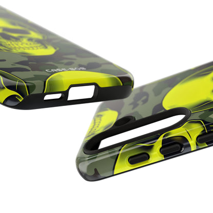 Neon Skull Camo Samsung S24 Case - Tough