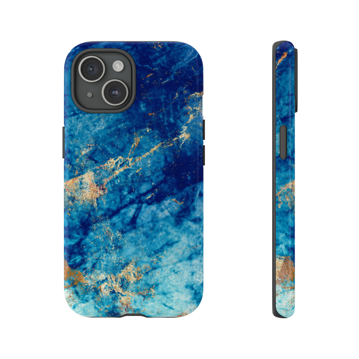 Blue Marble Background - Protective Phone Case