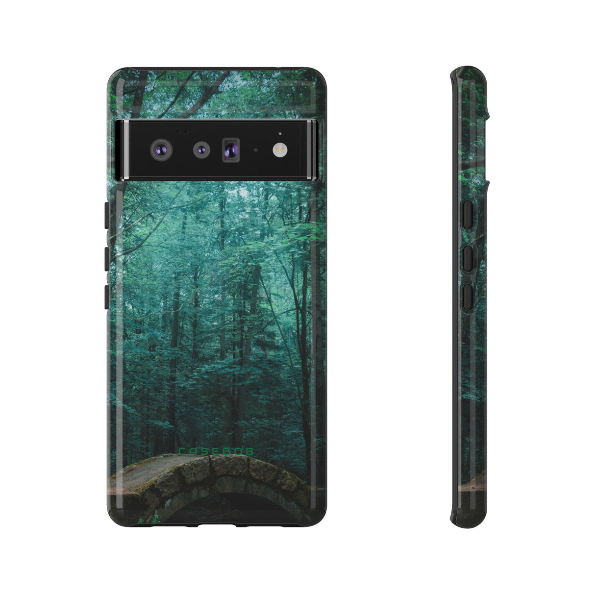 Mystical Forest with Stone Bridge - Protective Phone Case