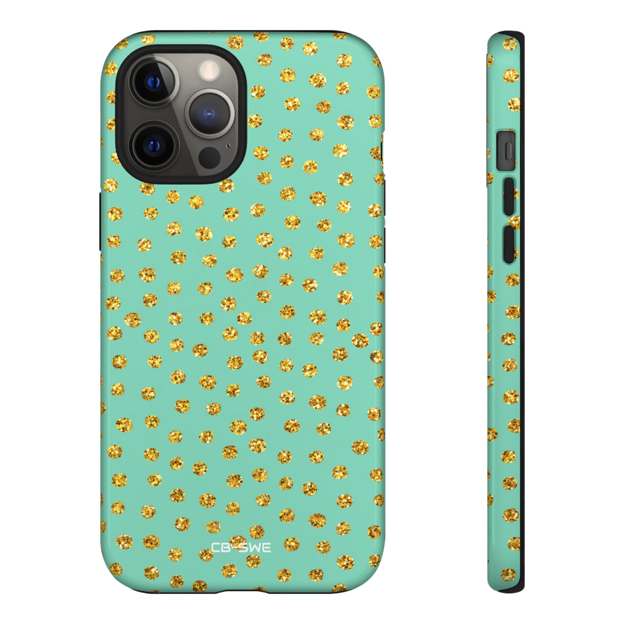 Golden Dots Dance - iPhone Case