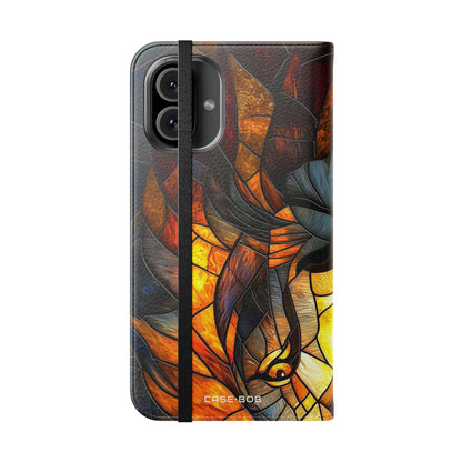 Flame Lion - iPhone 16 Plus Case - Wallet