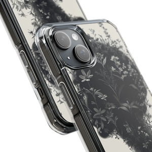 Botanical Silhouette Essence – Handyhülle für iPhone (Clear Impact – Magnetisch)